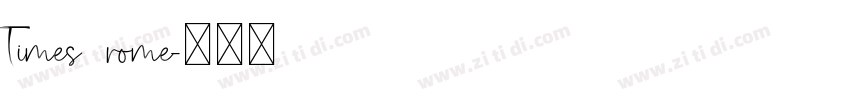 Times rome字体转换